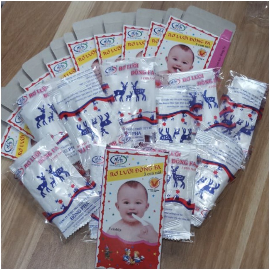 Combo 50 Gạc rơ lưỡi Đông Pha (10 hộp, 1 hộp 5 cái)