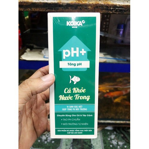 [HCM]Koika pH+ vi sinh tăng pH 105ml cho hồ cá