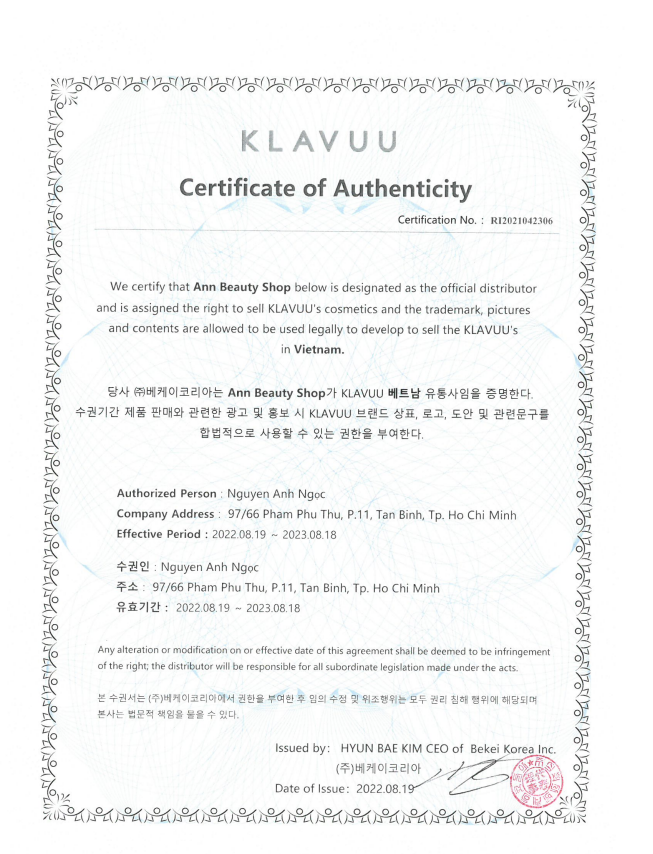 Phấn nước Cushion Klavuu High Coverage