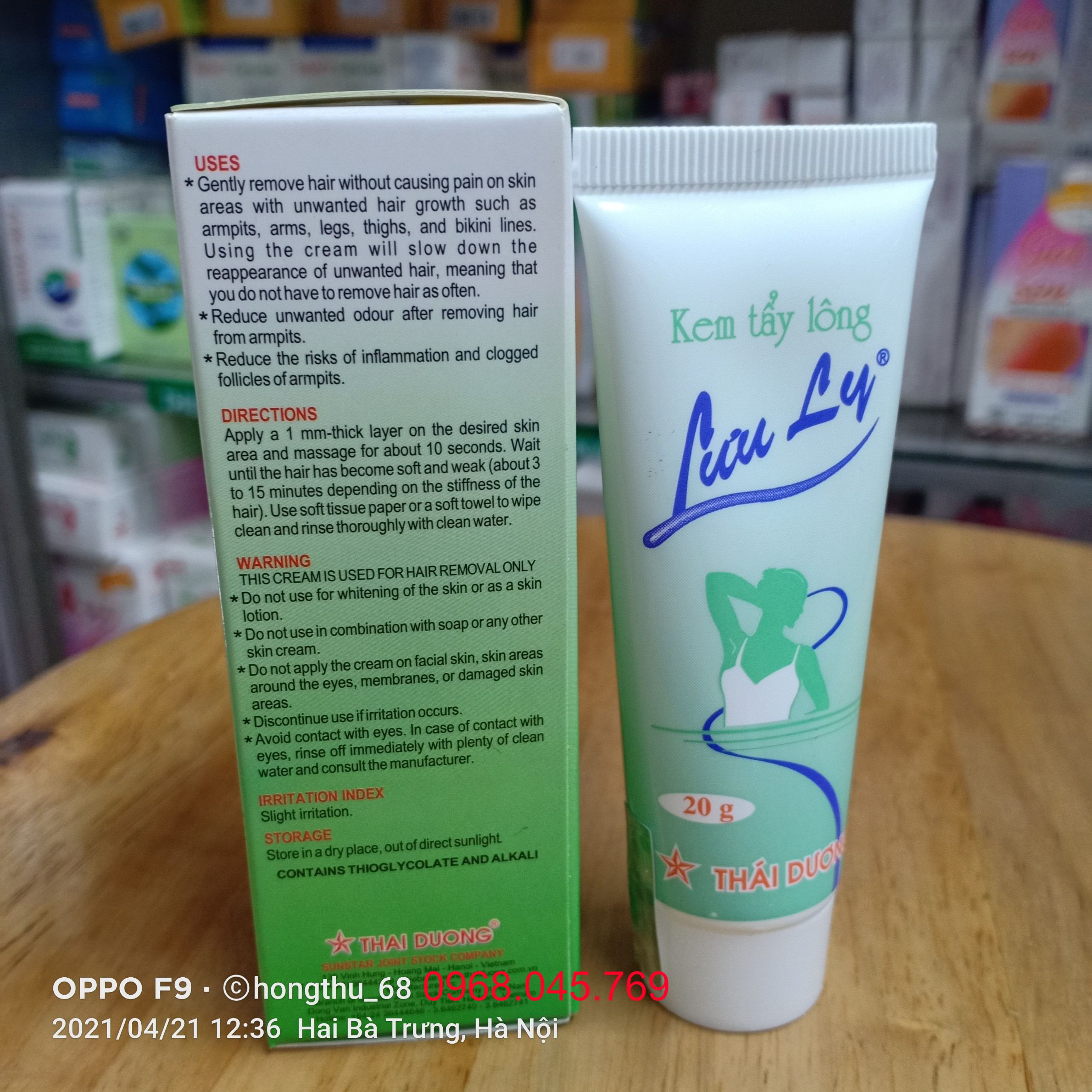 KEM TẨY LÔNG LƯU LY - TUÝP 20G