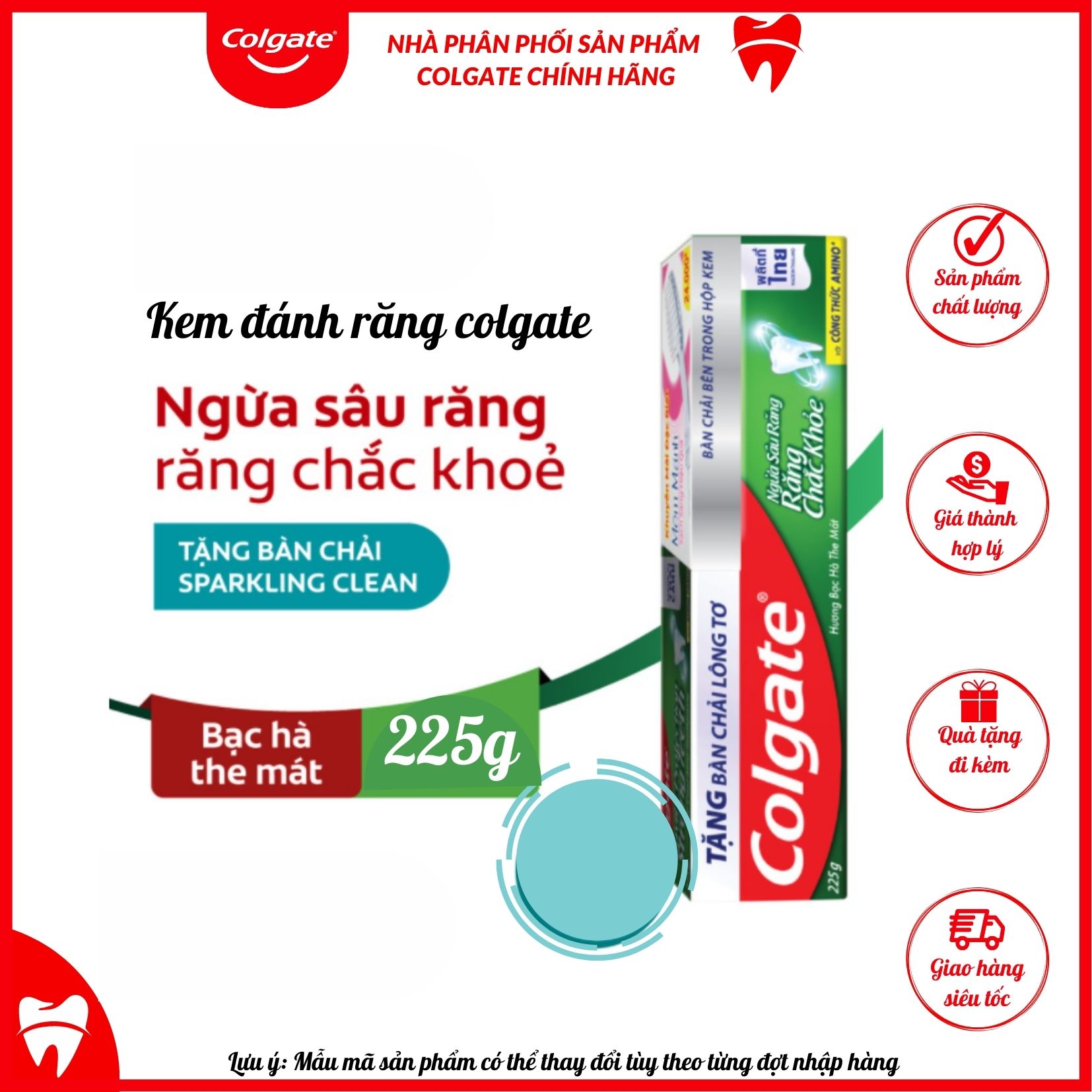 BÁO GIÁ BỘ 5 KEM ĐÁNH RĂNG COLGATE NGỪA SÂU RĂNG RĂNG CHẮC KHỎE 225G-TUÝP TẶNG BÀN CHẢI ĐÁNH RĂNG LÔNG TƠ NHẬP KHẨU THÁI LAN | Shopee Lazada Sendo Tiki mới nhất 30 Kem đánh răng Colgate ngừa sâu răng tối đa 225g/hộp tặng bàn chải đánh răng lông tơ mềm mịn