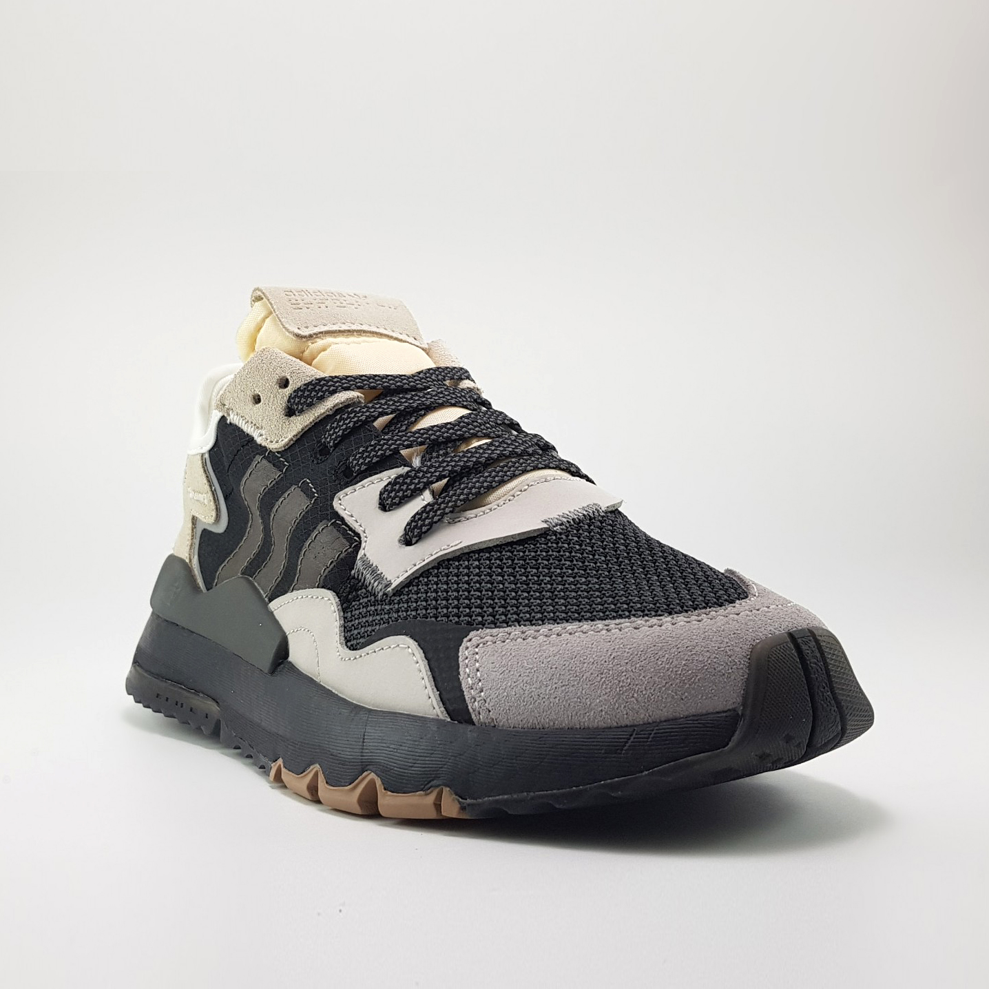 Giày sneaker nam Nite Jogger 2019 Black/Grey-Creamy White