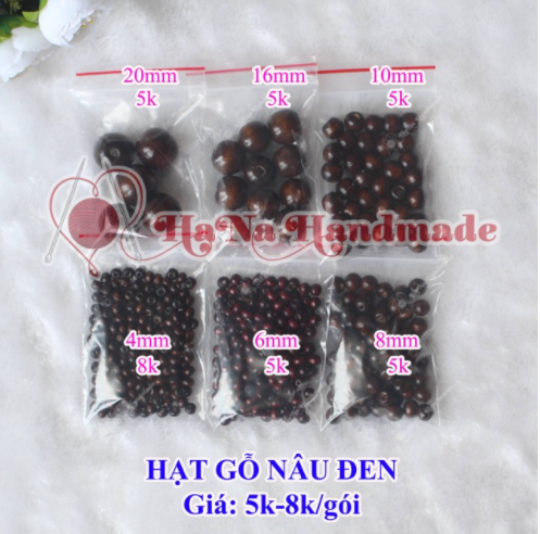 Hạt gỗ nâu đen