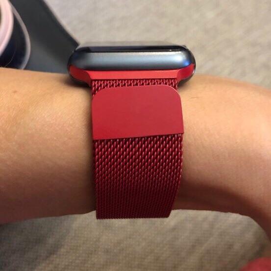 Dây Milanese Loop Đồng Hồ Apple Watch Red (không kèm mặt đồng hồ)