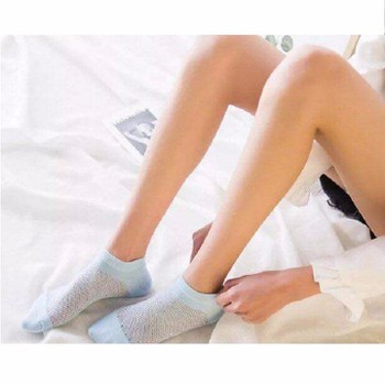 Sét 5 đôi tất lưới nữ cổ ngắn thông hơi