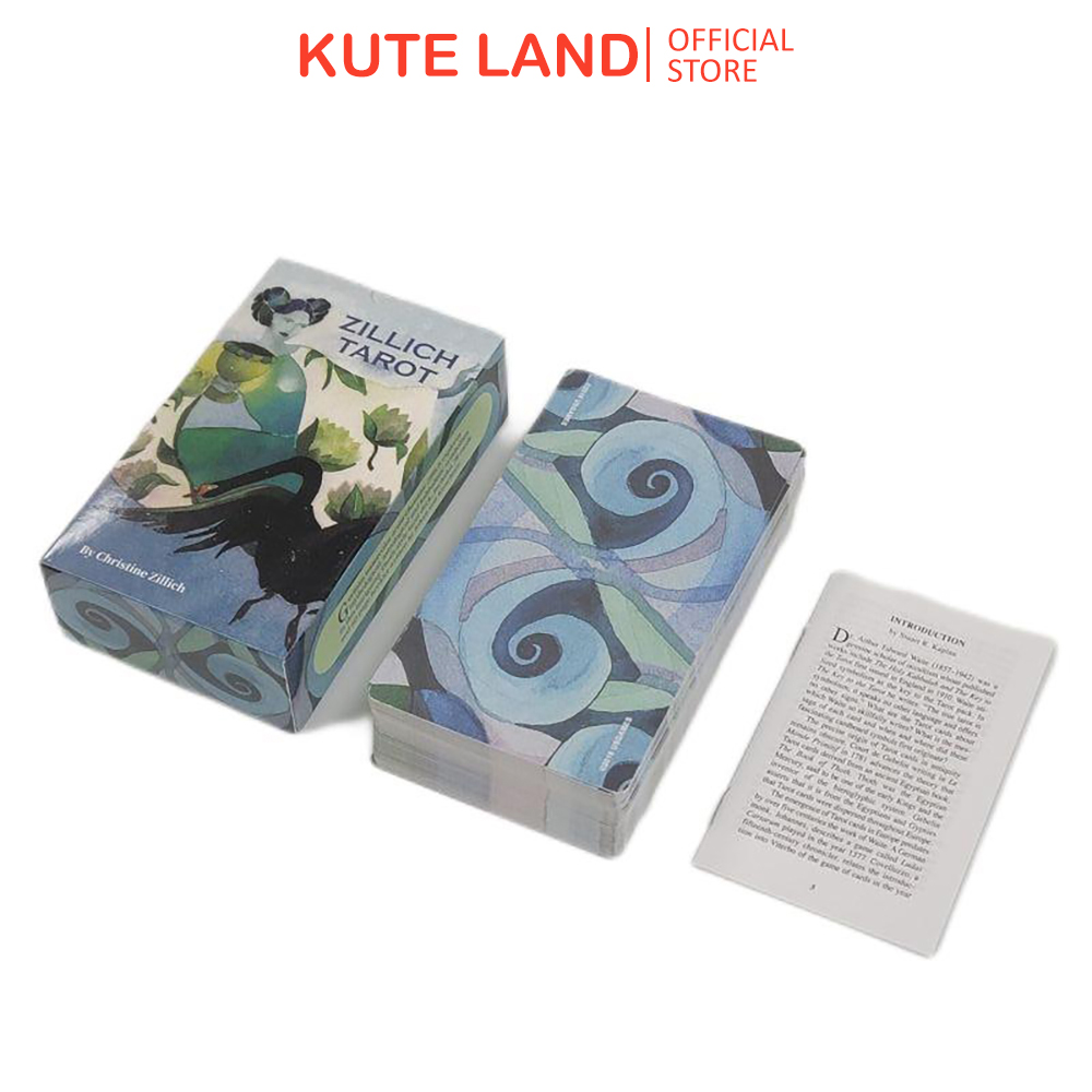 Bộ bài zillich tarot 78 lá bài 7x12 cm tặng đá thanh tẩy