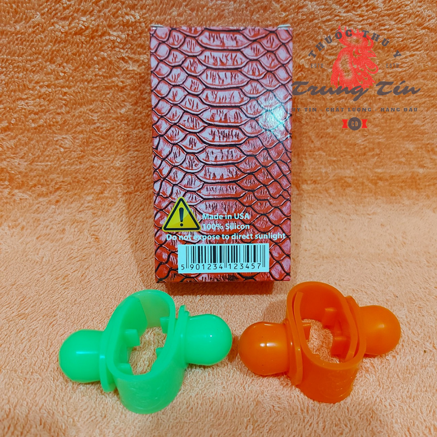 HCM - bịt cựa silicon - dành cho gà (TRE) - (1 HỘP DÀNH CHO 2 CON)