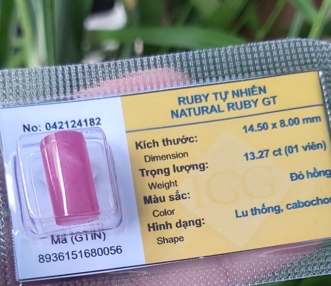 [HCM]Lu thống Ruby - Hanh thông vạn sự (sản phẩm đã được kiểm định) - xưởng buôn đá phong thủy Huỳnh Đào