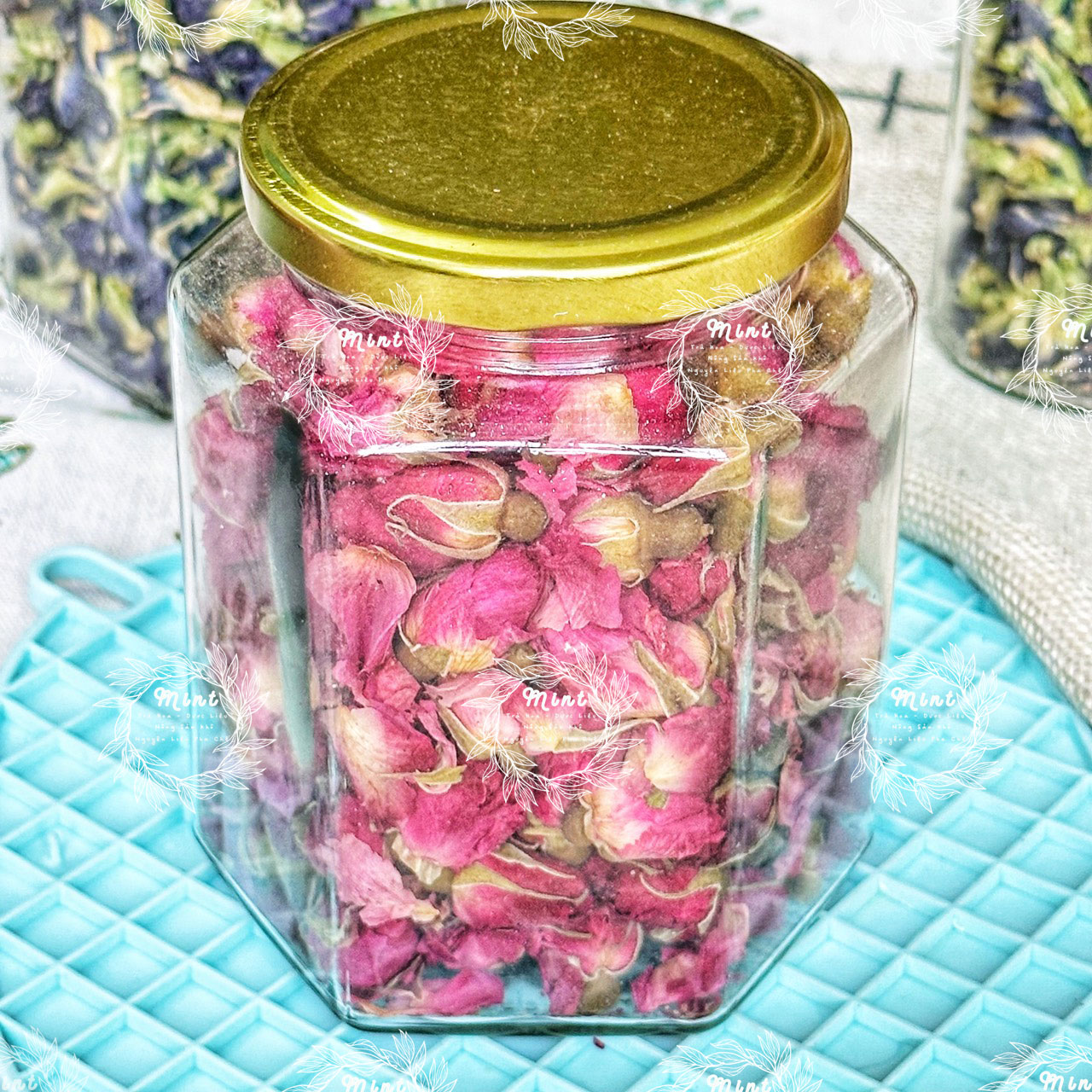 Nụ Hồng Đà Lạt (Trà Nụ Hồng Sấy Lạnh - Hoa Hồng Sấy) Túi 500Gram