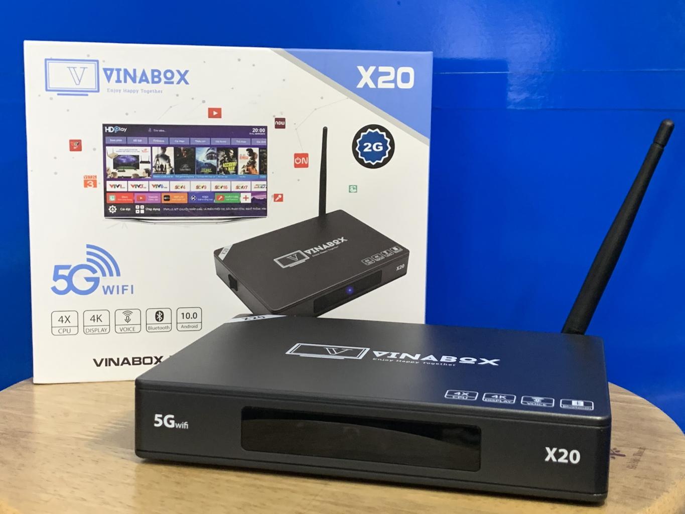 Box Tivi Smart X20 Ram 4G rom 16G cực mạnh hàng cao cấp, Tivi box mẫu mới bán chạy