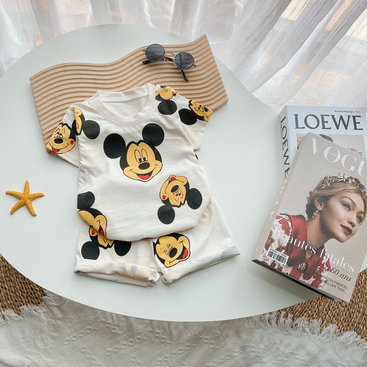 BỘ MICKEY 2 MÀU CHO BÉ 8-18Kg