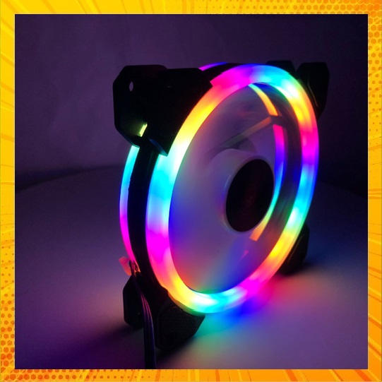 FAN CASE VSP 12CM LED DOUBLE CIRCLE