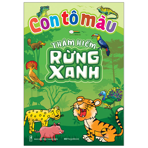 Fahasa - con tô màu - thám hiểm rừng xanh