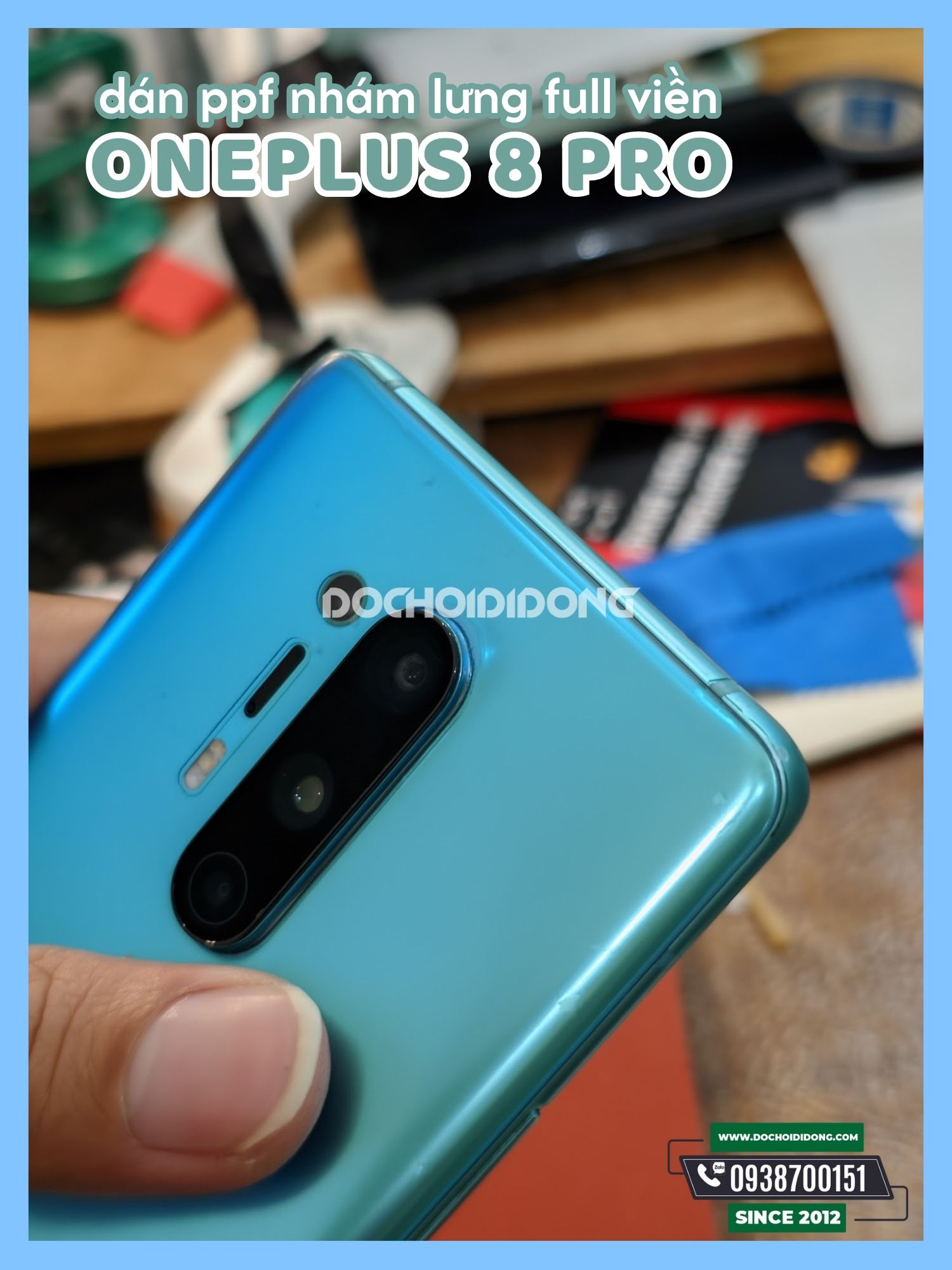 [HCM]Miếng dán PPF OnePlus 8 Pro trong nhám đổi màu