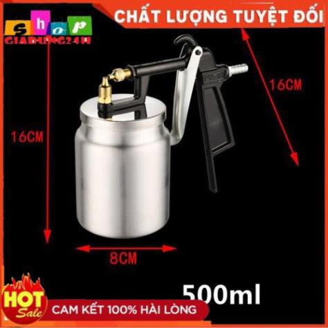 Súng phun sơn spray gun pq1 dung tích 500ml -giadung24h