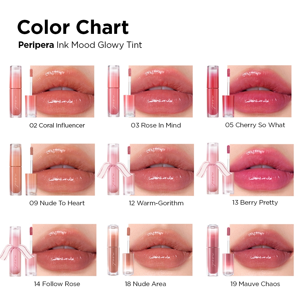 [01-23] Son Tint Bóng Peripera Ink Mood Glowy Tint