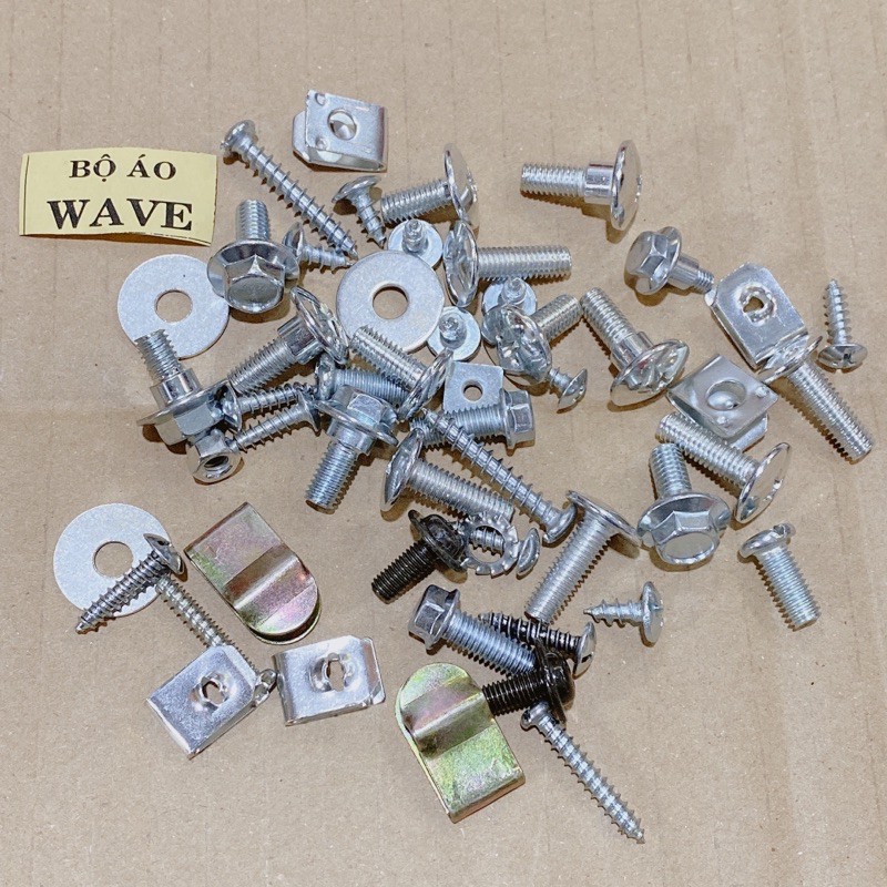Bộ ốc dàn áo Wave anpha có lông đền, pát kẹp