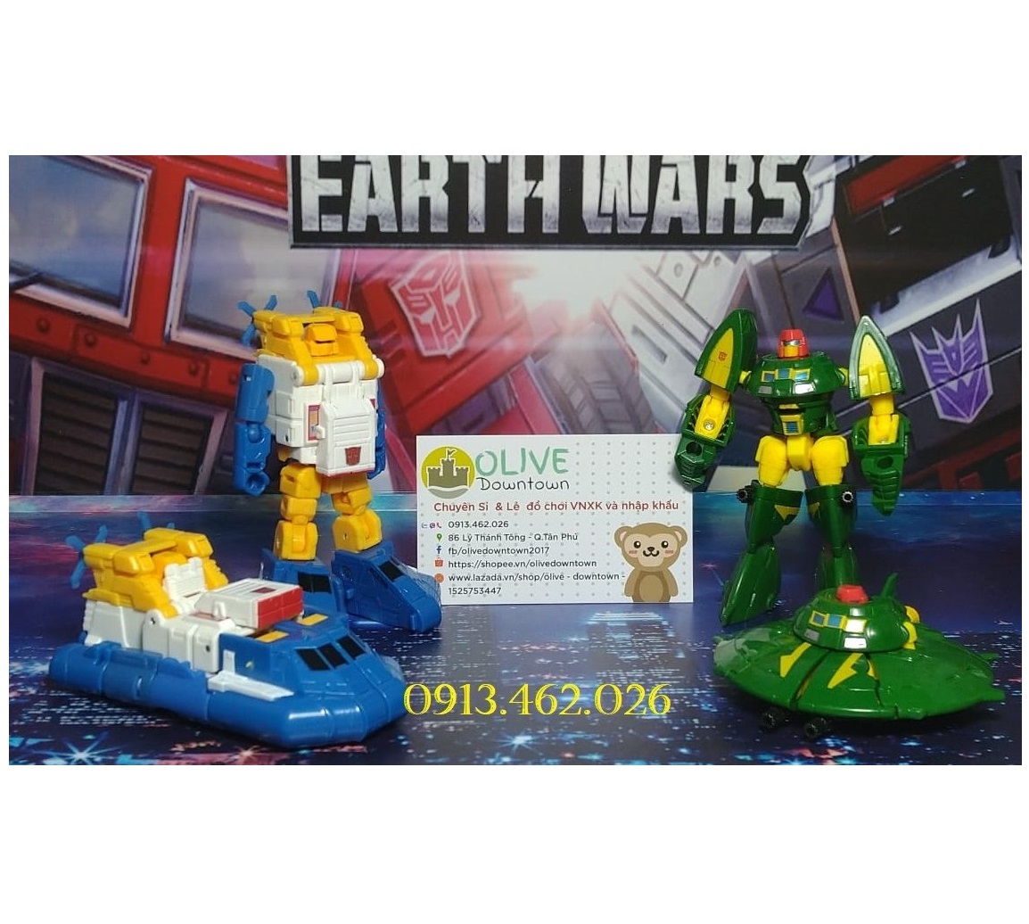 SEASPRAY * Robot 10cm lắp ráp thành CON TÀU - Transformers Titans Return