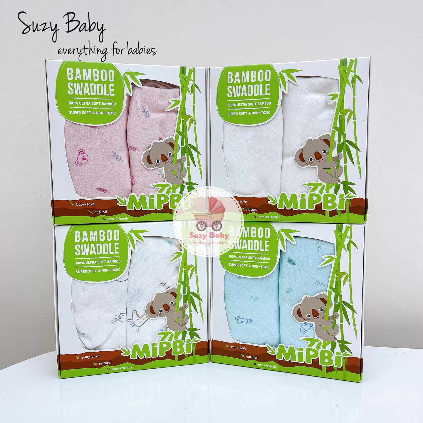SET 6 KHĂN SỮA SỢI TRE MOCHEE