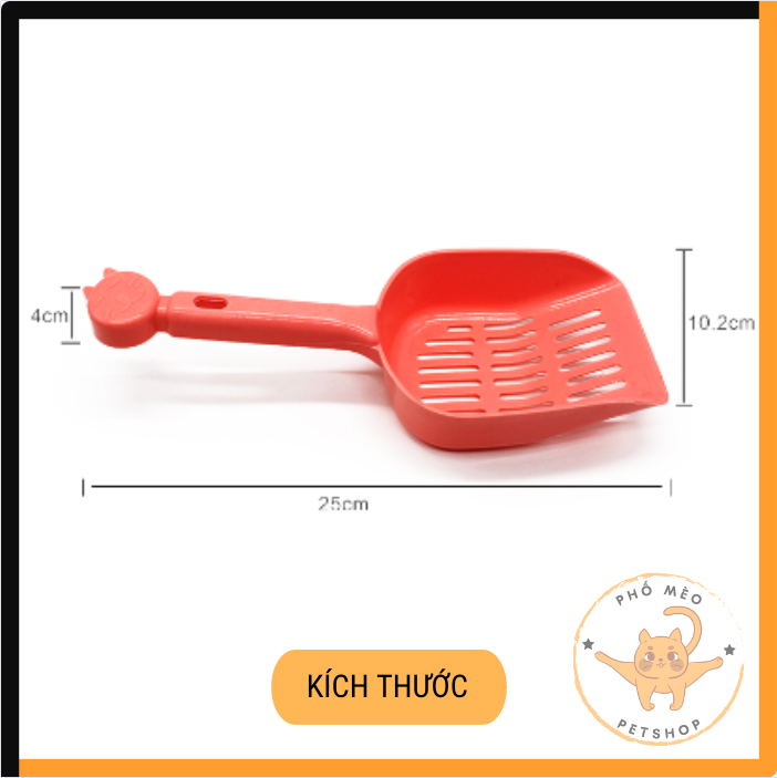 Xẻng xúc cát mèo hình đầu mèo