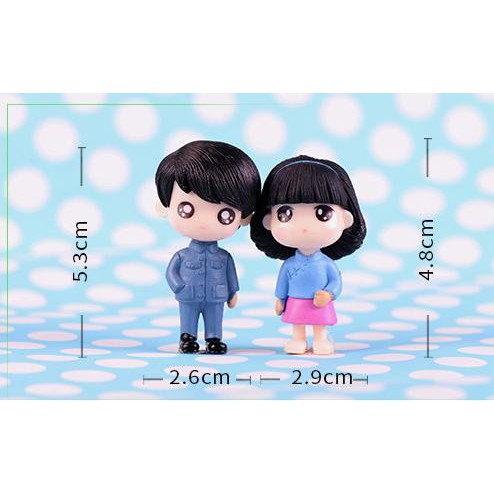 Cặp Đôi Bạn Học Sinh Phụ Kiện Trang Trí