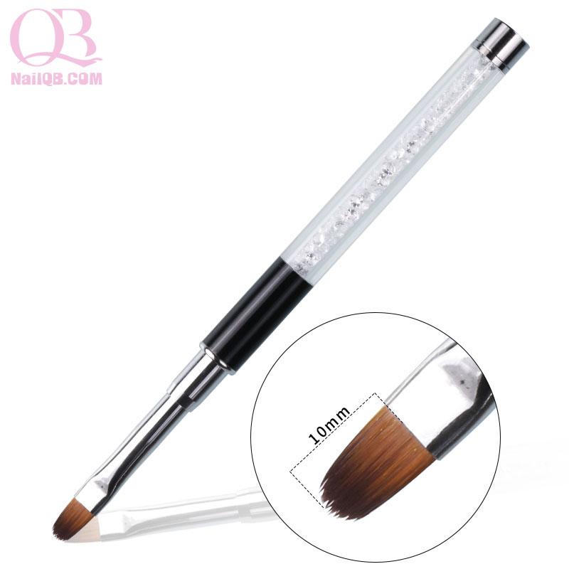 [HCM]Cọ đắp gel đầu tròn cán đá