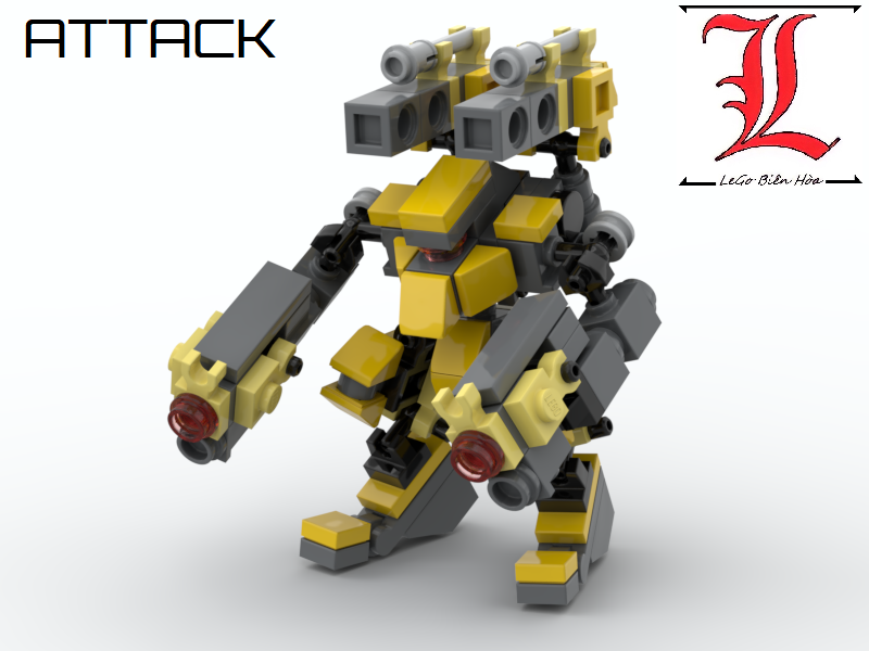 Le Go Đồ Chơi Lắp Ráp Robot Mech Moc Attack