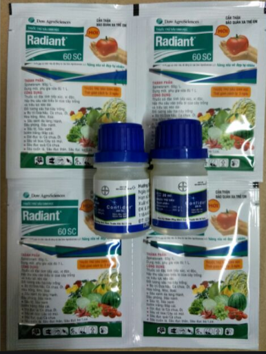 Combo bộ sản phấm diệt bọ trĩ (1 confido+ 1 radiant)
