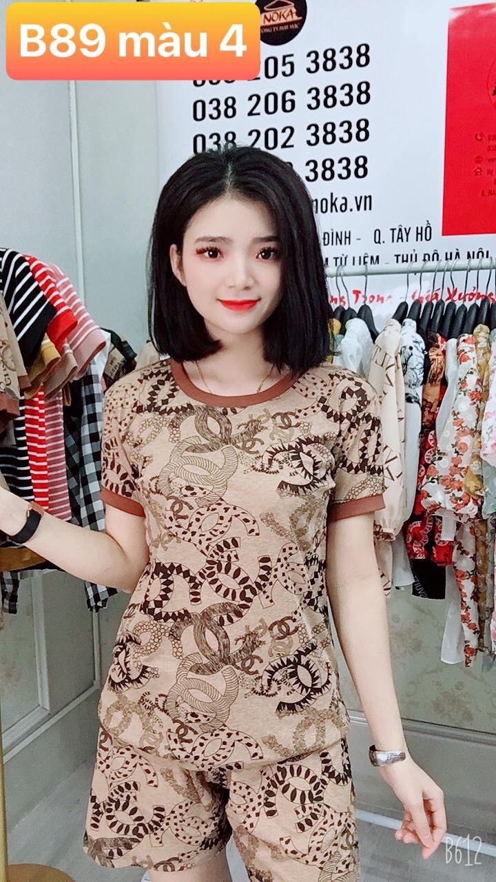 Bộ mặc nhà nữ - Bộ đồ nữ cộc tay