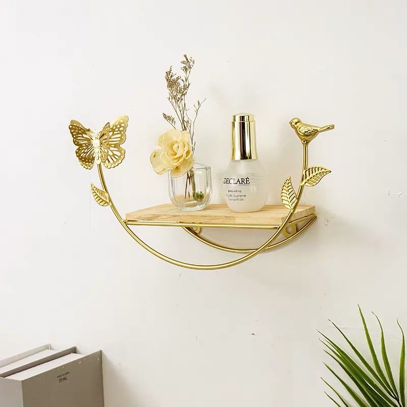 Kệ sắt decor treo tường hình bán Nguyệt