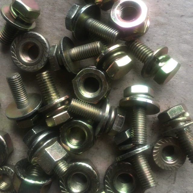Ốc Vít ( đai Tán) Bulong Ren Ngược Ráp Lưỡi Máy Cắt Cỏ / thắng máy cưa xích