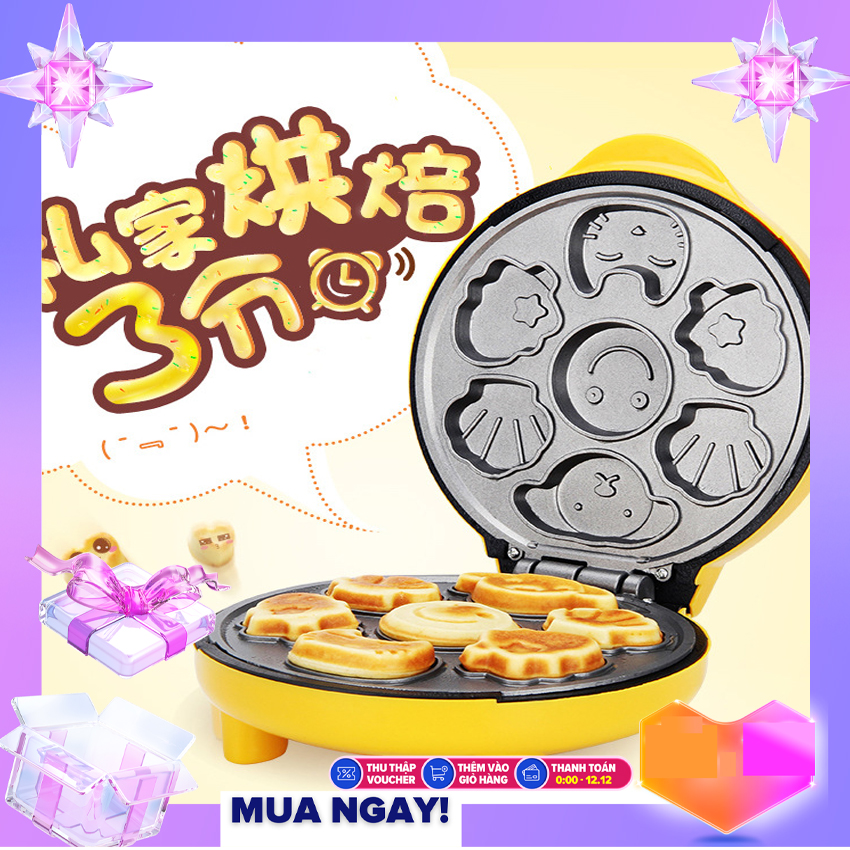 Máy nướng bánh và làm bánh hình thú magic cao cấp