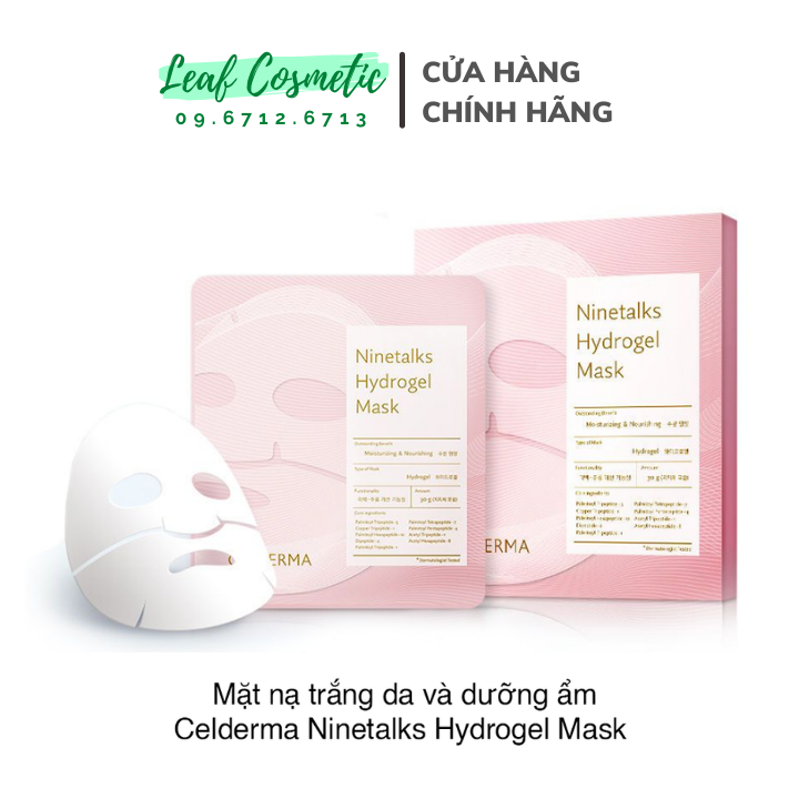 [ Chính Hãng ] Mặt nạ thạch sinh học Celderma / Cellderma Ninetalks Hydrogel