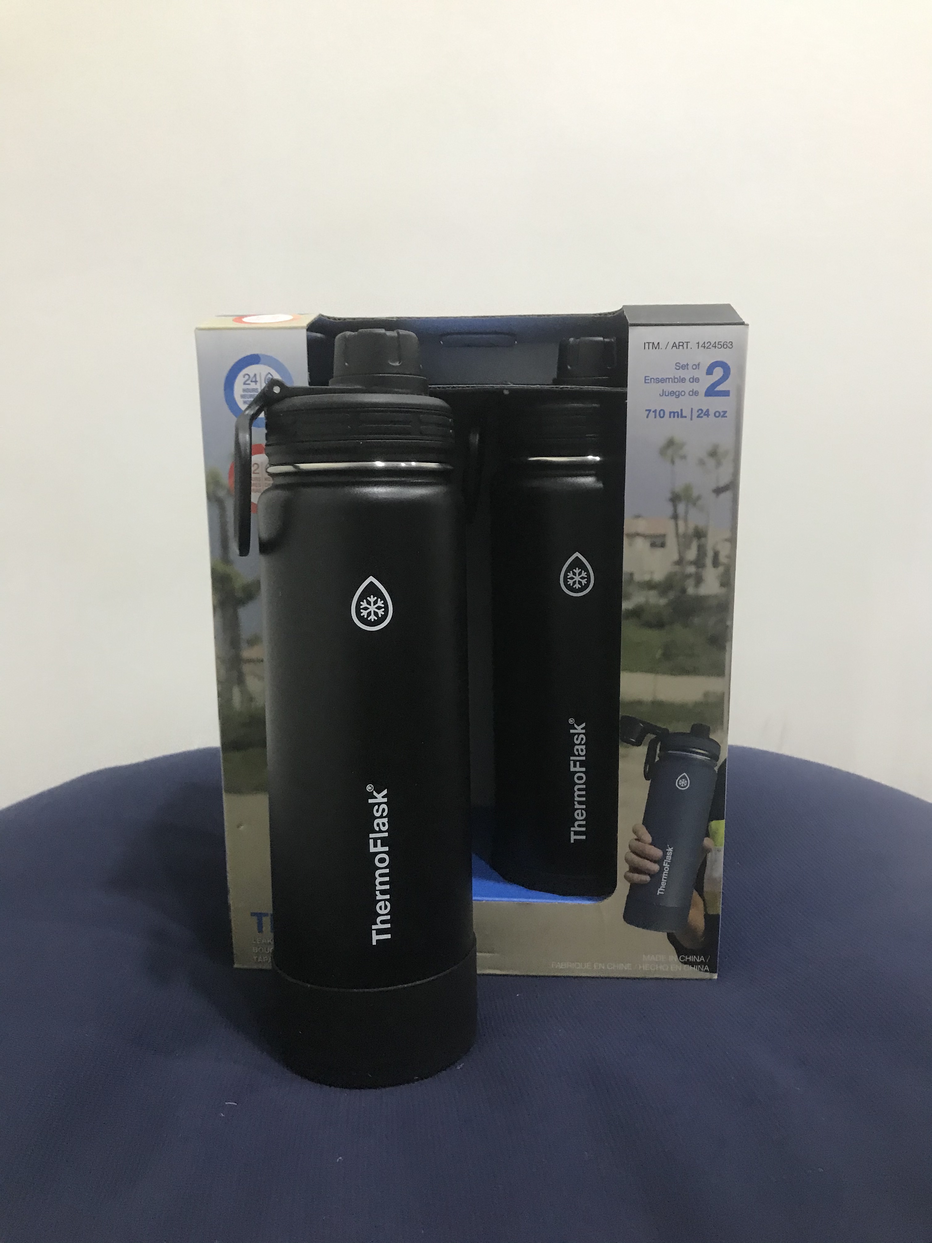 Bình Giữ Nhiệt ThermoFlask 710ml ( Xanh - Đen - Đỏ - Xám )