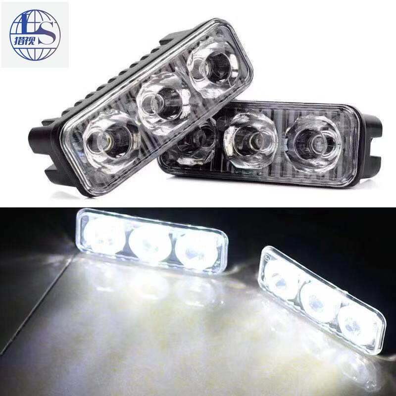 Đèn Trợ Sáng 3 Bóng 6w Gắn Xe Máy 12V [ Giá 1 Chiếc  ]