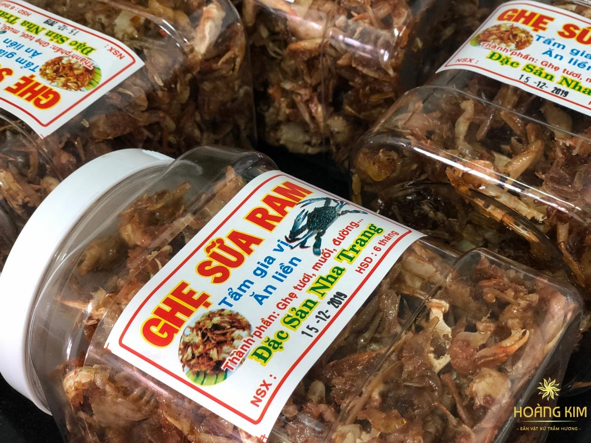 2 hũ Ghẹ sữa ram Nha Trang 500g