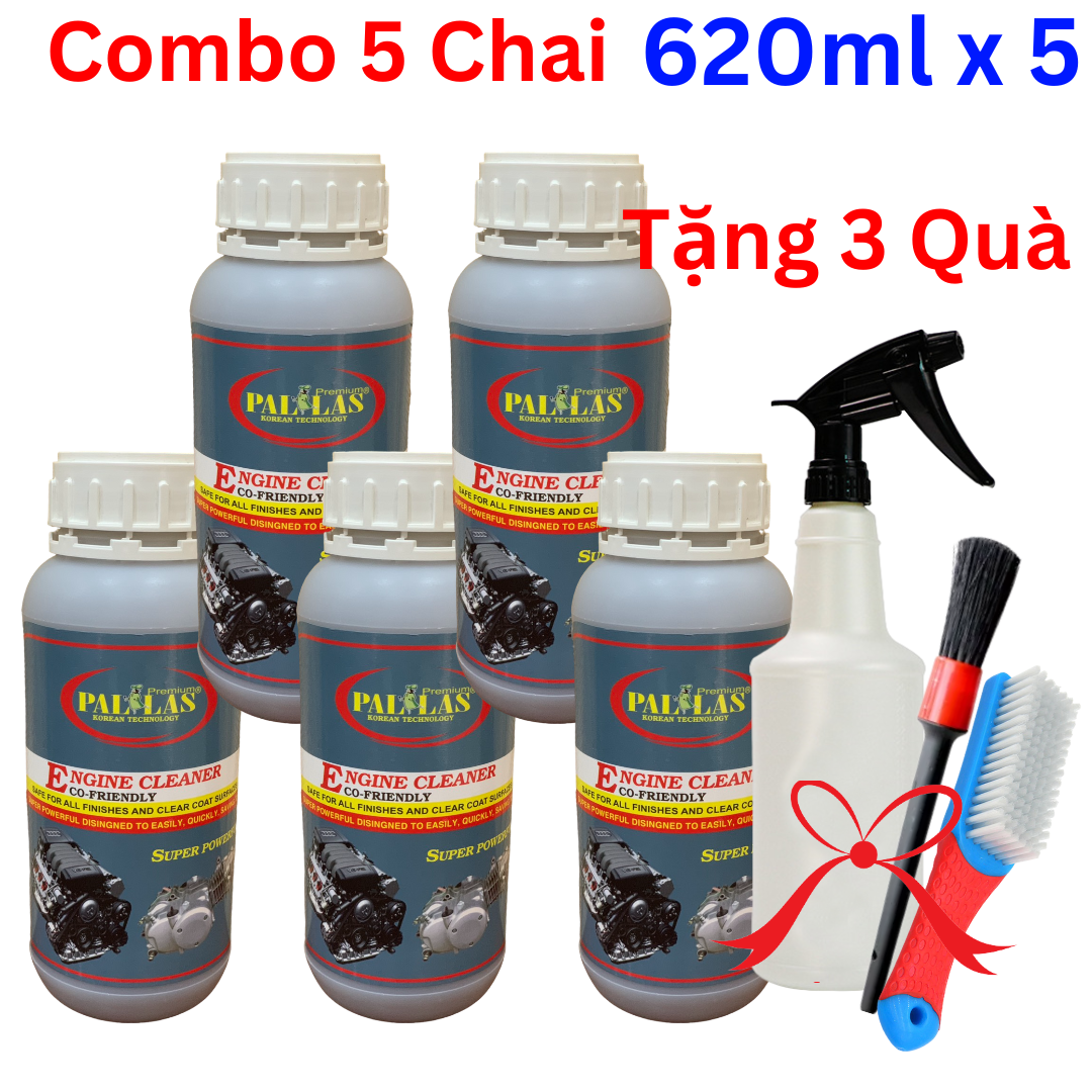 [HCM]Combo 5 Chai Tẩy Lốc Máy Siêu Sạch Pallas 620ml