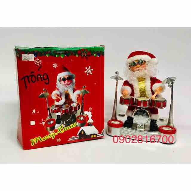 Đồ chơi ông già Noel đánh trống