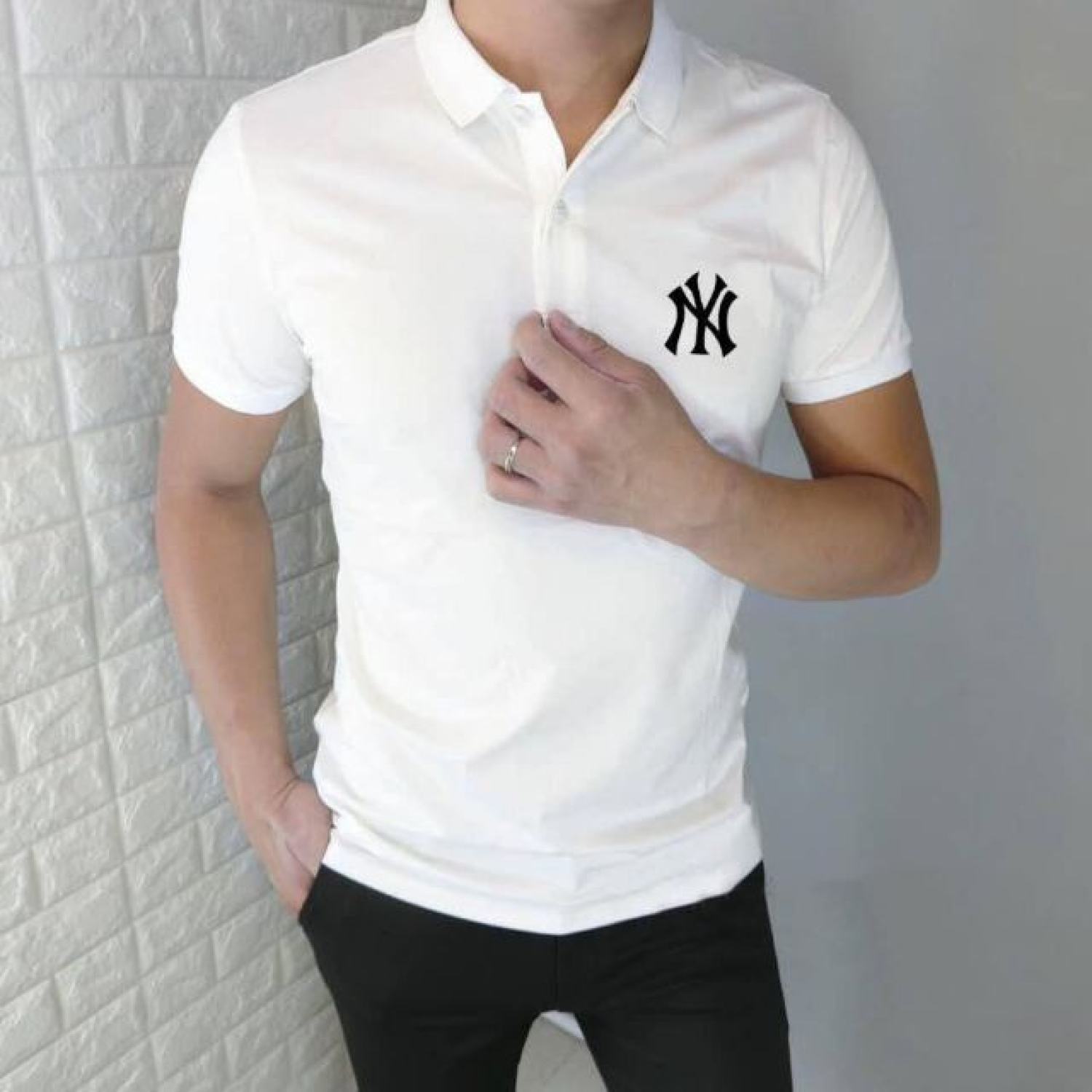Áo polo logo NY HARIQUEEN