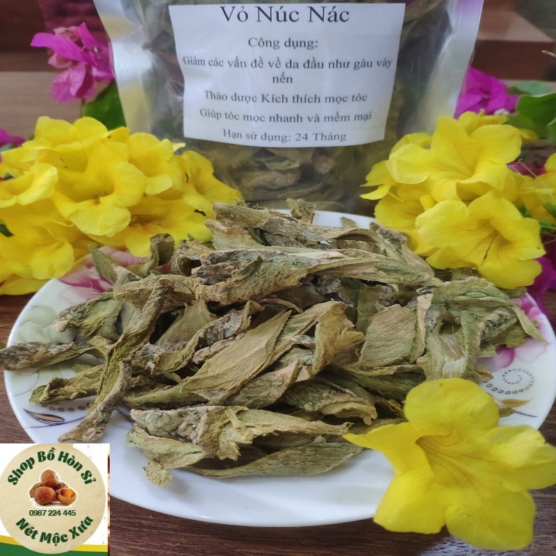 Vỏ núc nác gội đầu