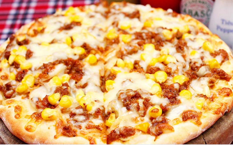 [Tokbokki Store] [HCM SHIP 2H] Bánh Pizza Thịt Bò & Bắp Bapa 15cm