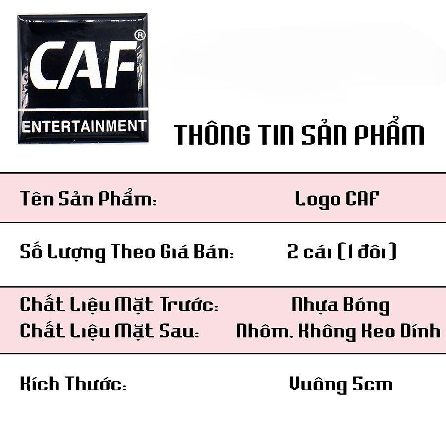 Tem Loa CAF Dán Thùng Loa Vuông 5cm ( giá 2 tem )