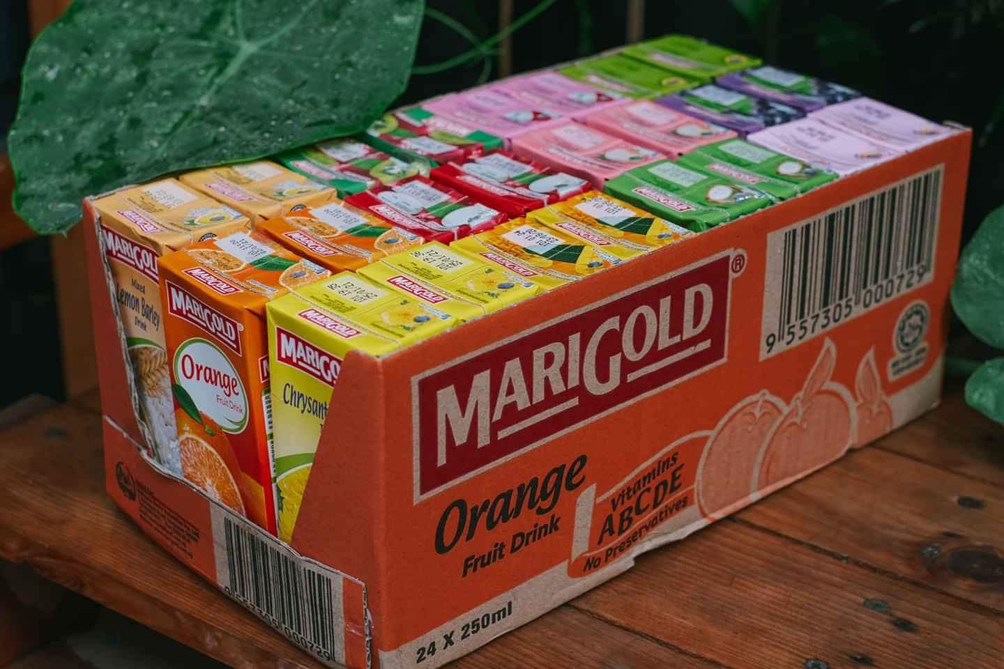 Trà hoa Cúc Marigold thùng 24 Hộp x 250ml