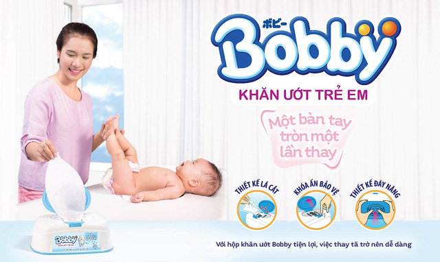 [HCM]CB 3 gói KHĂN ƯỚT BOBBY KHÔNG MÙI 100 Miếng