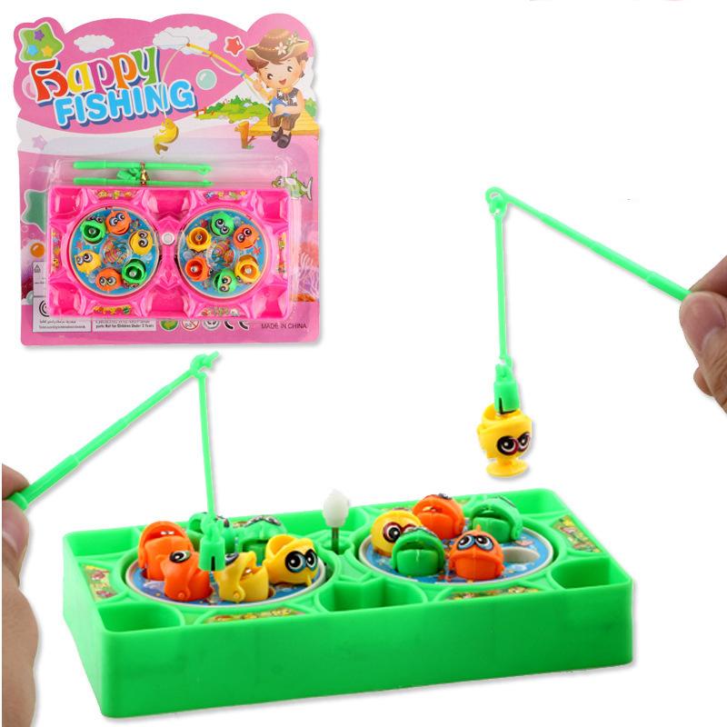 Vỉ đồ chơi câu cá 2 người cho bé( 2 cần, 8 cá)