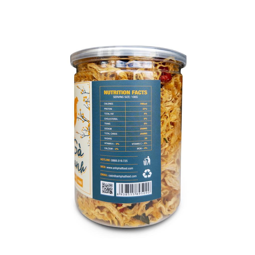 Khô gà lá chanh ANFAFOCO hũ 150 gram