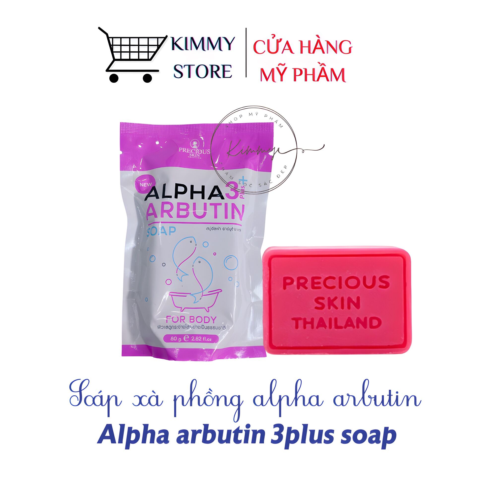 Soap xà phòng kích trắng da alpha arbutin 3plus thái lan