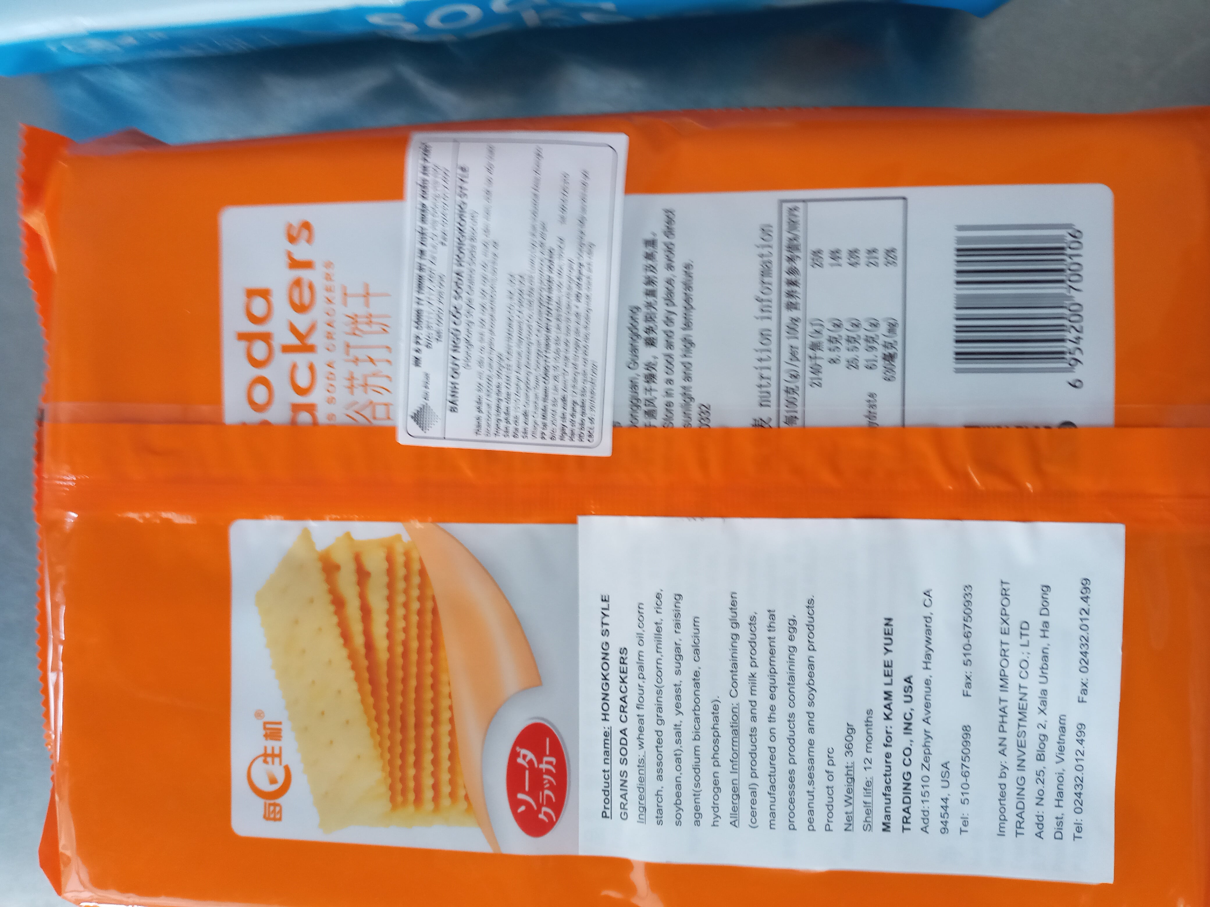 Bánh SODA CRACKERS 360GR