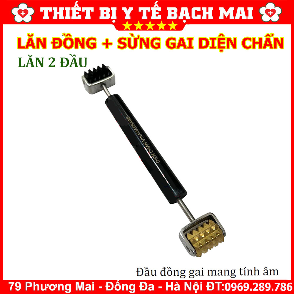 Lăn Đồng Sừng Gai (hai đầu trụ) - Dụng Cụ Diện Chẩn