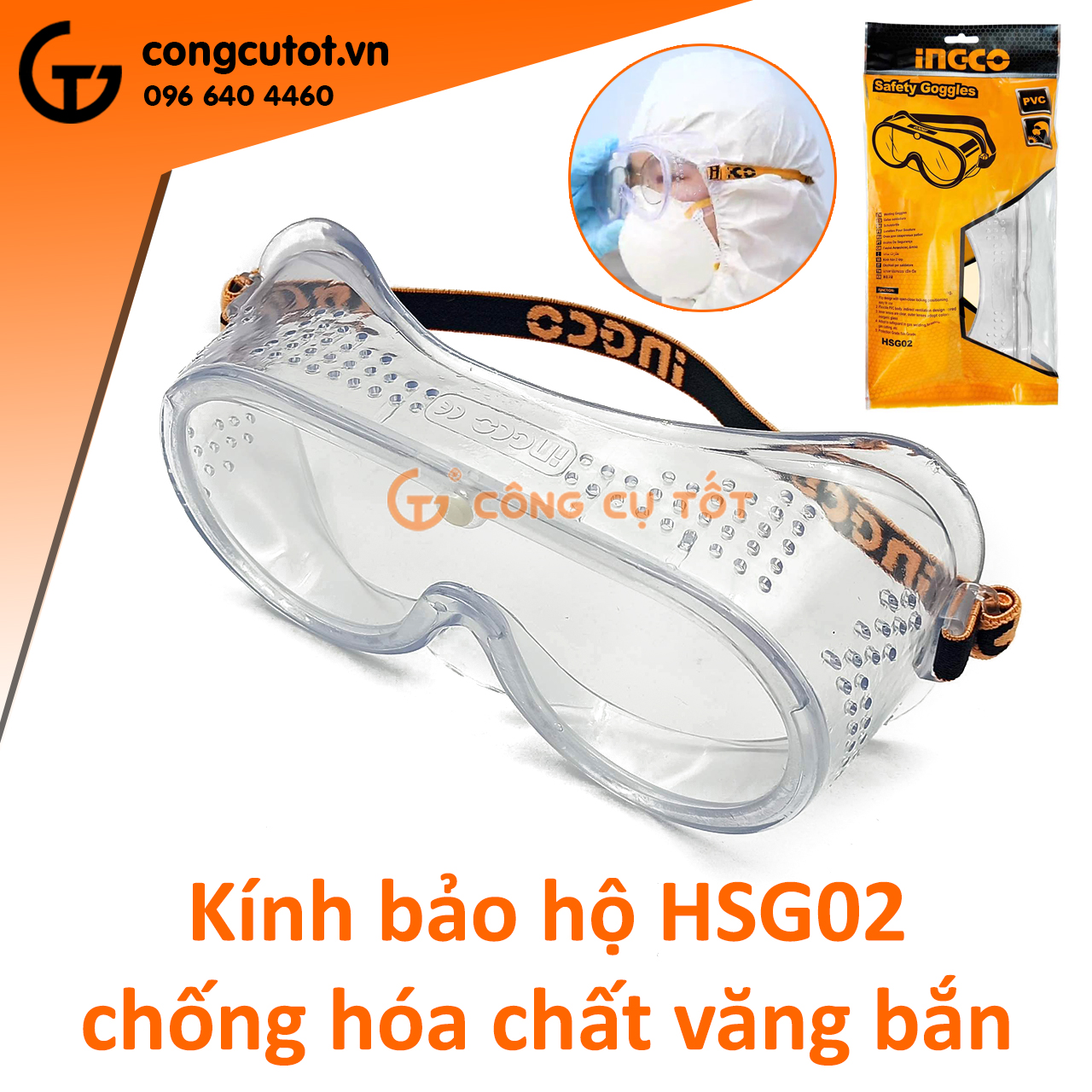 Kính bảo hộ Ingco HSG02